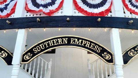 a sign on the side of a building